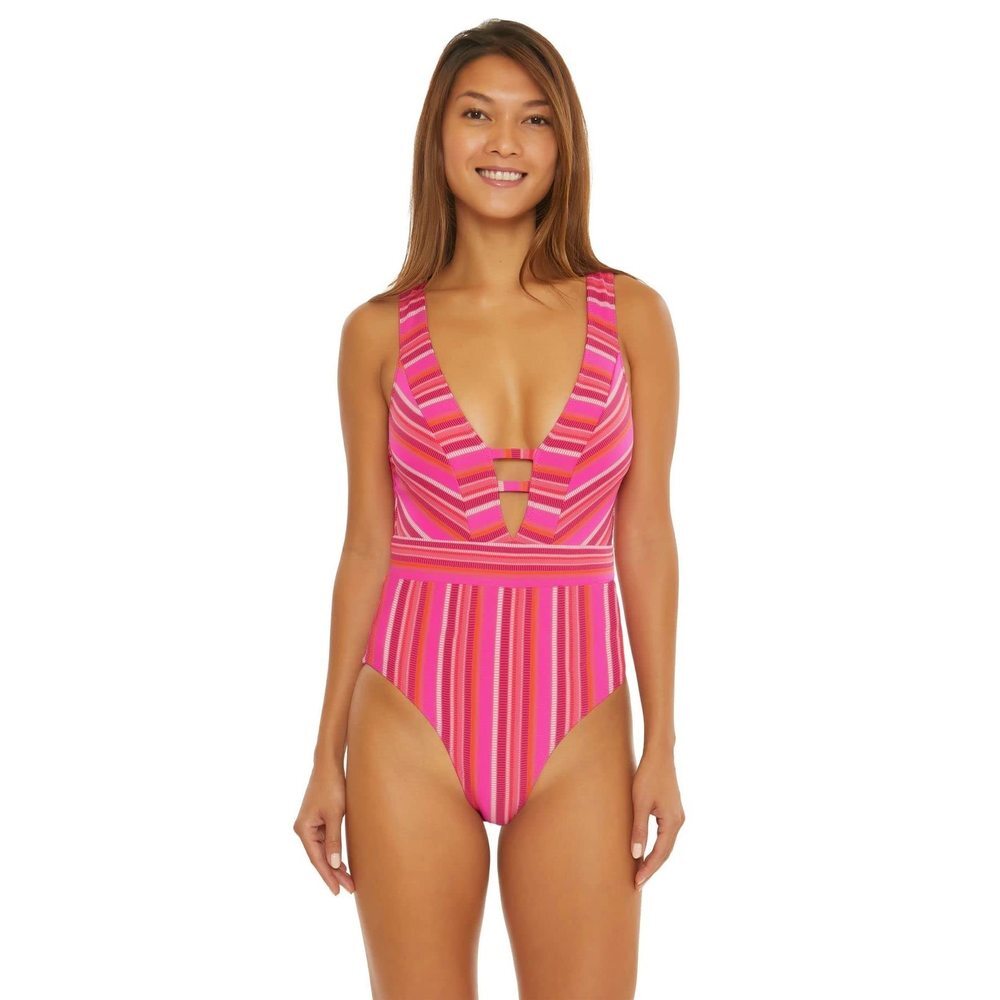 Trina Turk Women's Standard One Piece Swimsuit Bathing Suits Multicolor 12